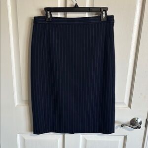 Navy Pinstripe Women's Skirt